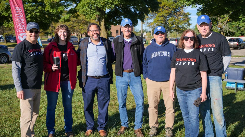 rcu leaders and faith works at warriors serve